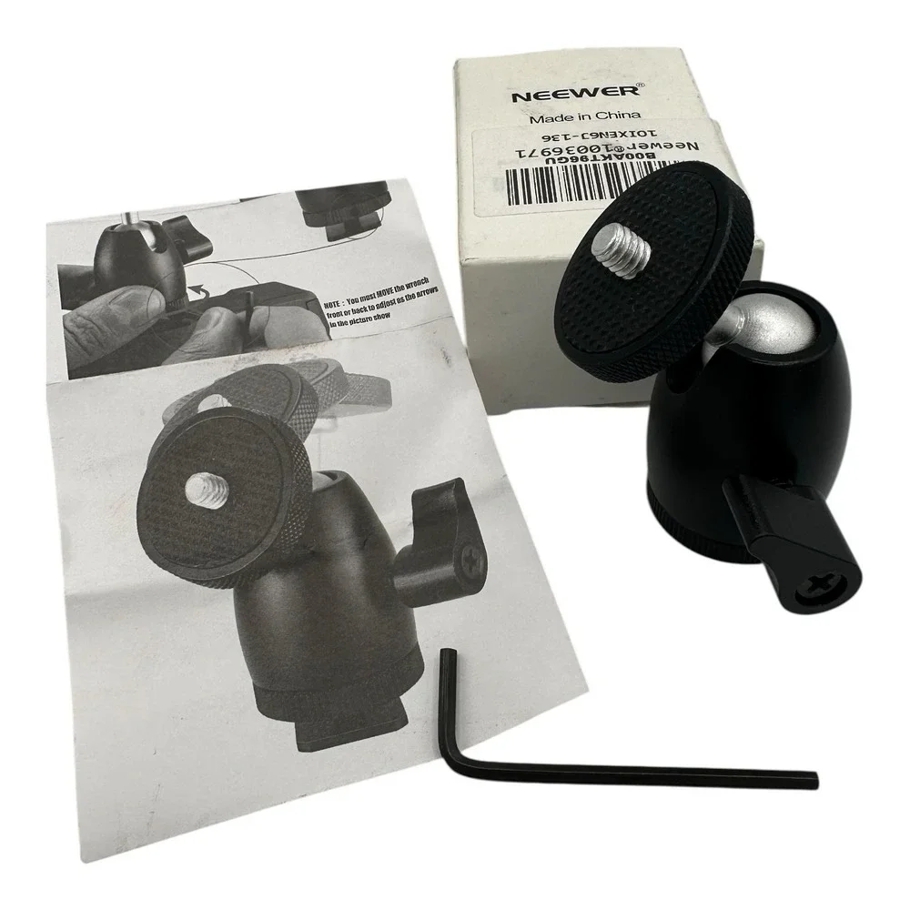Neewer Mini Ball Head Mount DSLR Camera Monitor Tripod Black Excellent 10036971